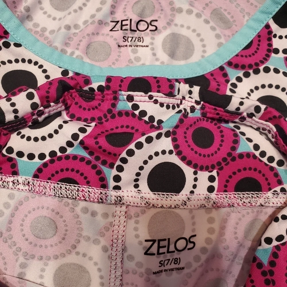 Zelos Kids Girl's 2 PC Top & Leggings Outfit S 7/8